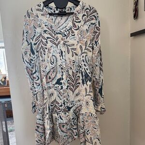 Buffalo David Bitton Abstract Patterned Top